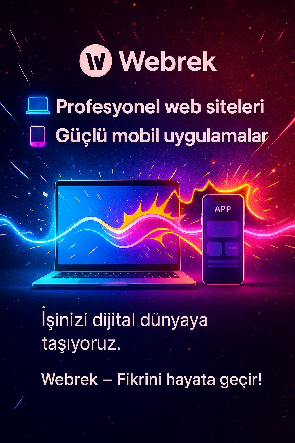 WEBREK TASARIM İLE WEBSİTELERİNİZ HEM MODERN HEM HIZLI!
